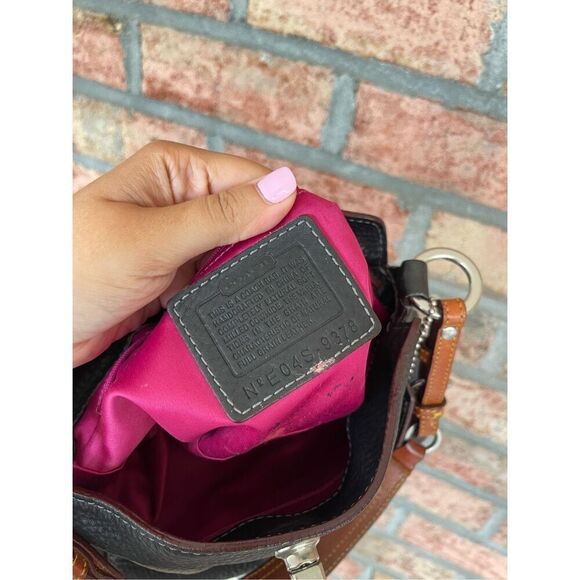 Coach Women's Black Chelsea Pebbled Leather Shoulder Hobo Bag - Picture 9 of 9